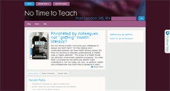 Desktop Screenshot of notimetoteach.com
